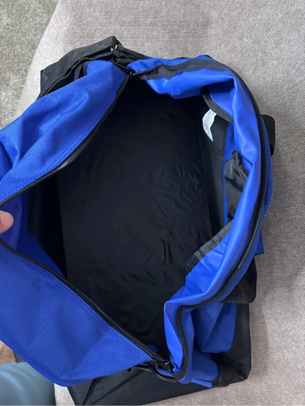 Labatt Blue Light Duffel Bag in Blue and Black